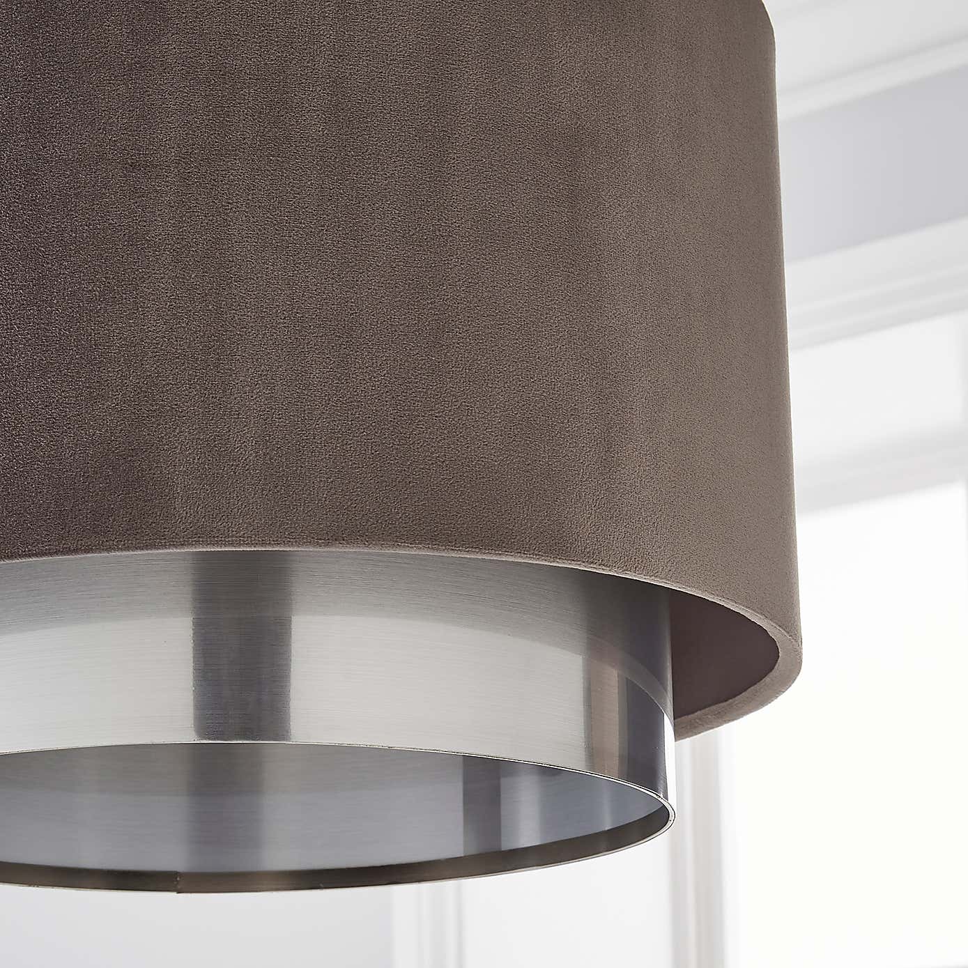 Nesa Two Tier Velvet Lamp Shade