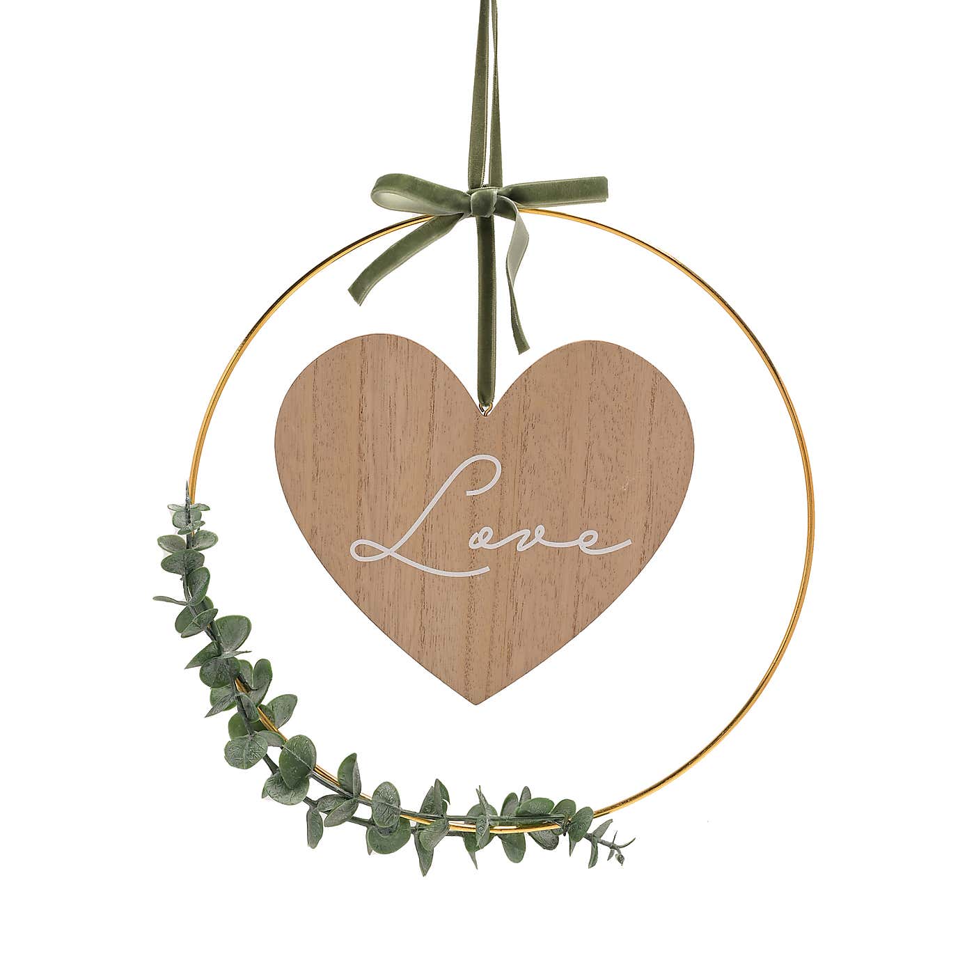 Love Story Love Hoop Wreath