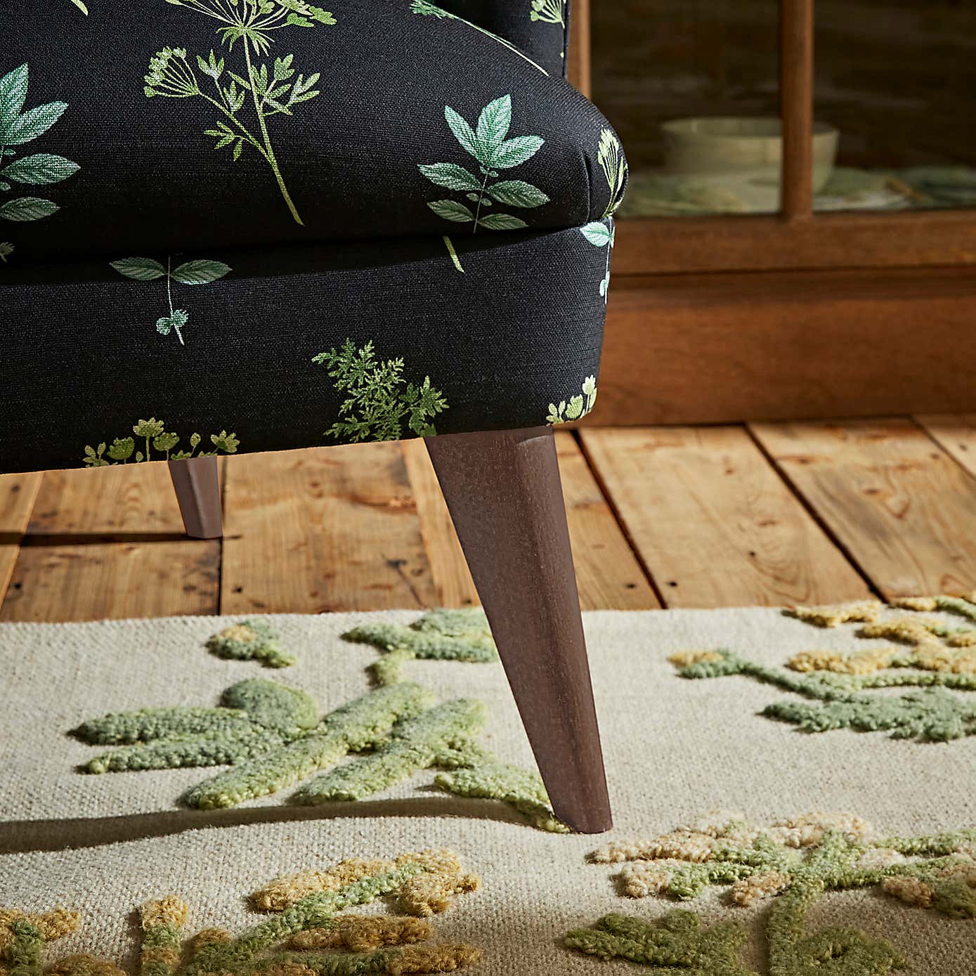 Marlow Marsh Botanical Print Armchair
