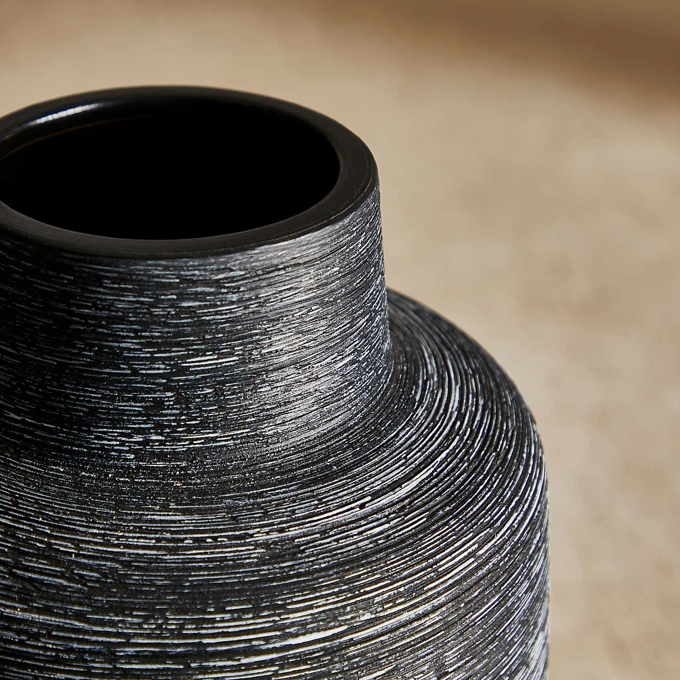 Ceramic Textured Mono Vase 30cm