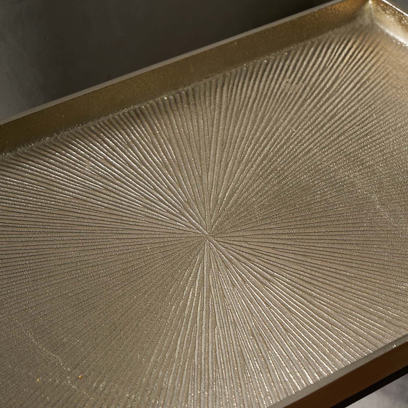 Franklin Supper Side Table, Gold Cast