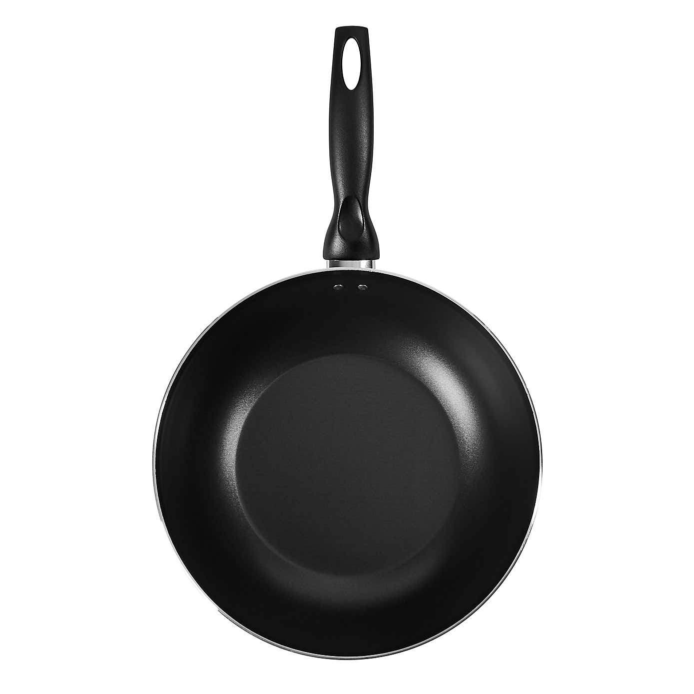 Essentials Non-Stick Aluminium Wok, 28cm