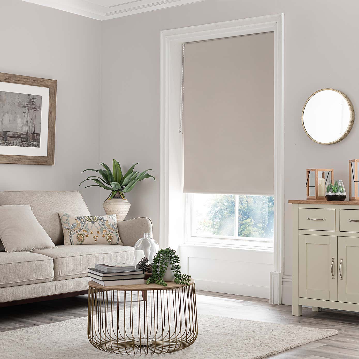 Marlie Natural Recycled Blackout Roller Blind