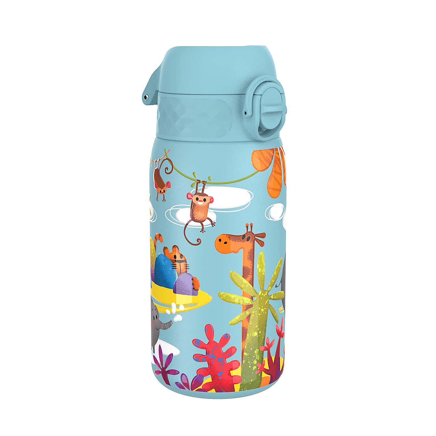 Ion8 Safari Leak Proof Kids Stainless Steel Water Bottle, 400ml