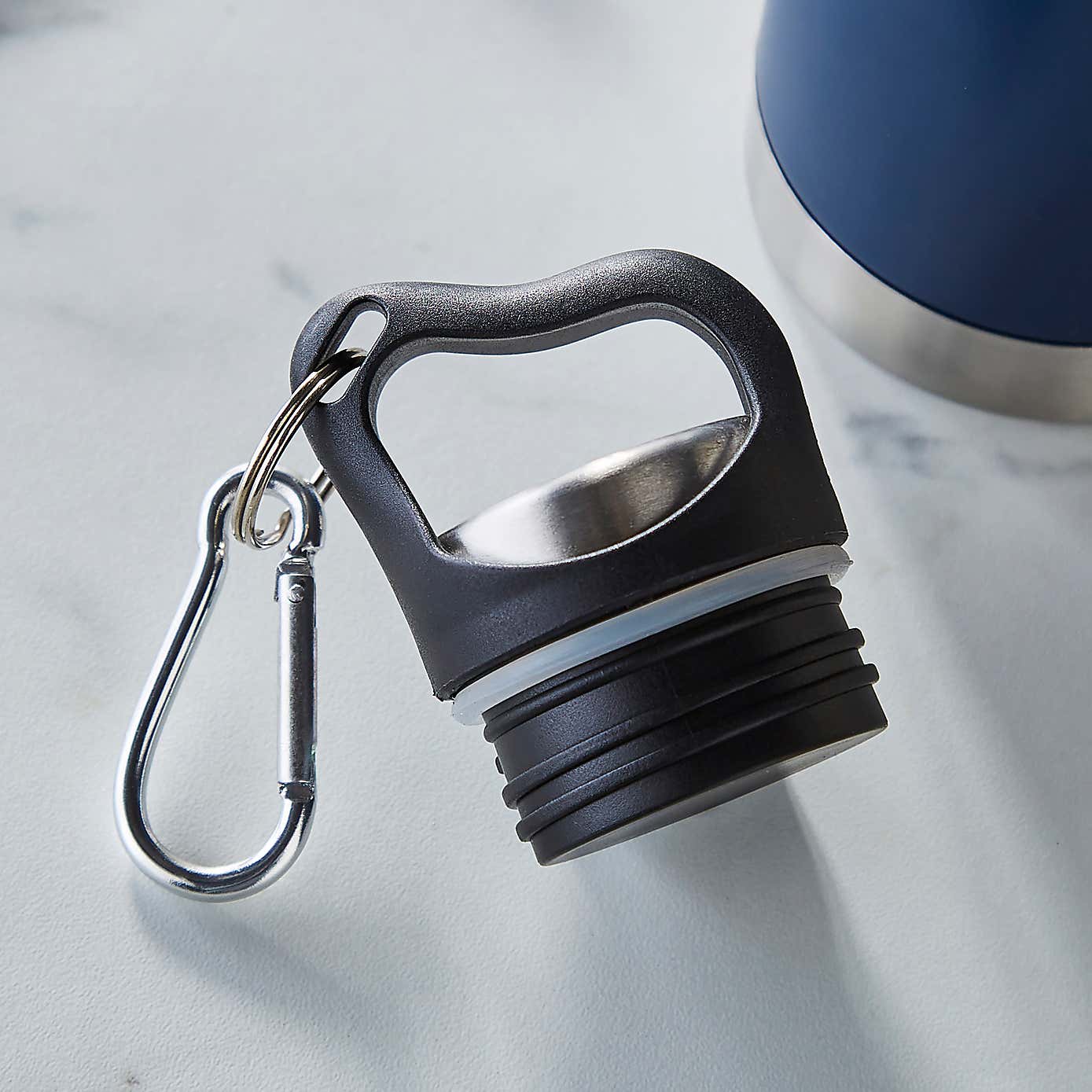 Carabiner Navy Bottle 600ml