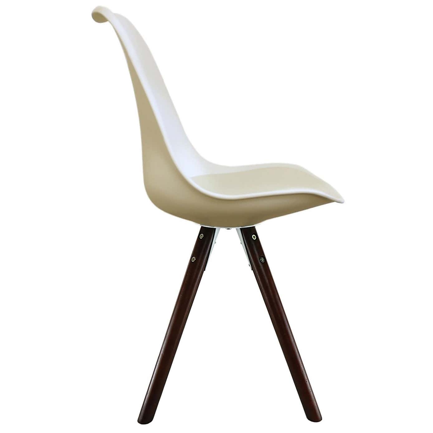 Fusion Living Soho Plastic Dining Chair with Pyramid Legs