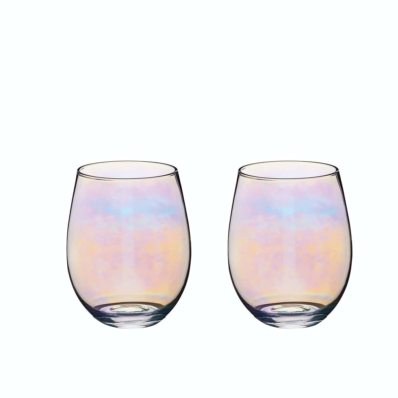 BarCraft Set of 2 Lustre Tumbler Glasses