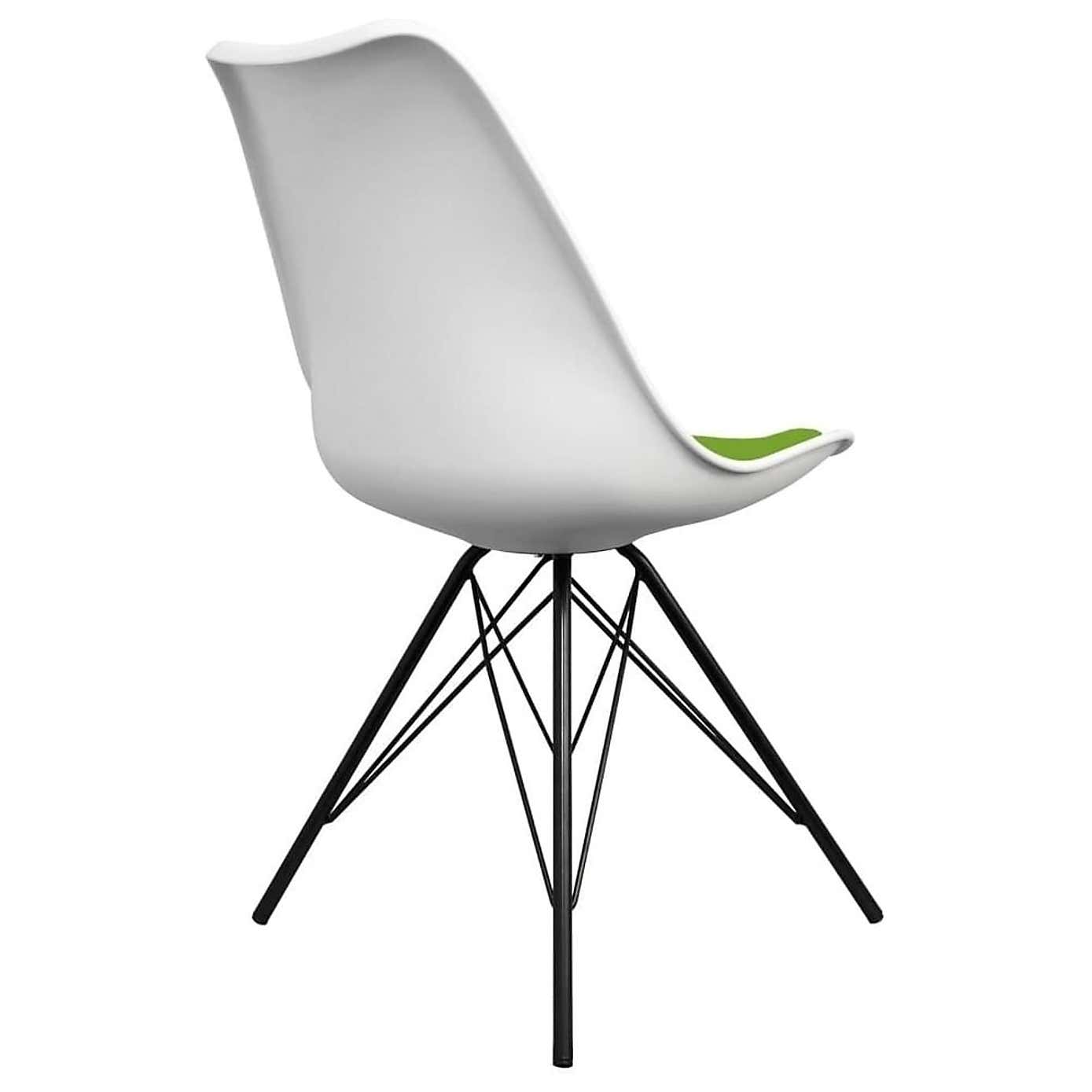 Fusion Living Soho White Plastic Dining Chair