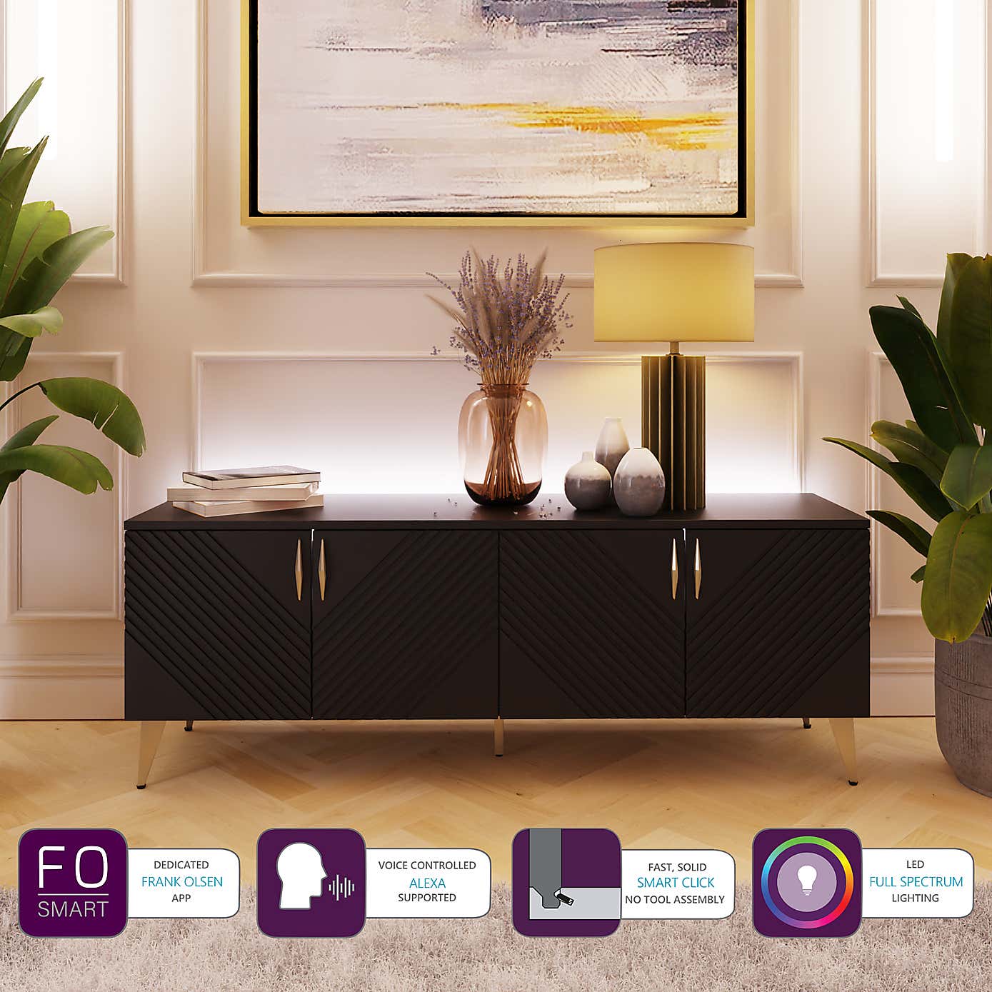 Ava Extra Wide TV Stand for TVs up to 70"