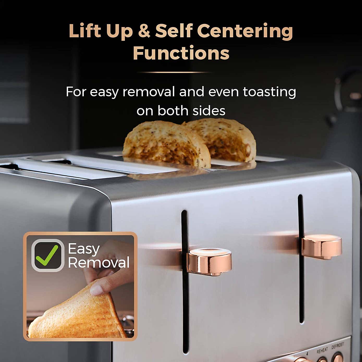 TOWER Cavaletto 4 Slice Toaster