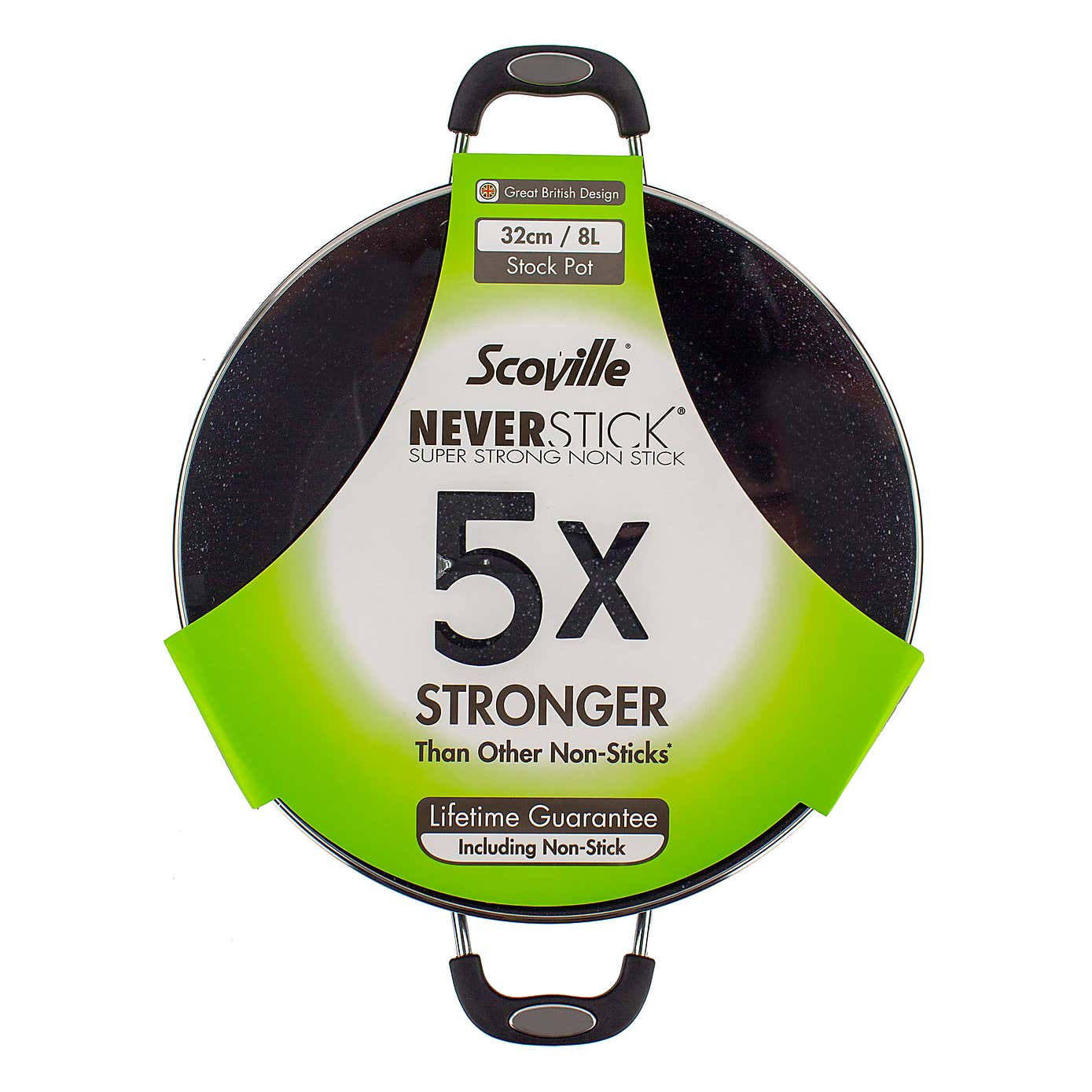 Scoville Neverstick Non-stick Aluminium Stock Pot, 32cm