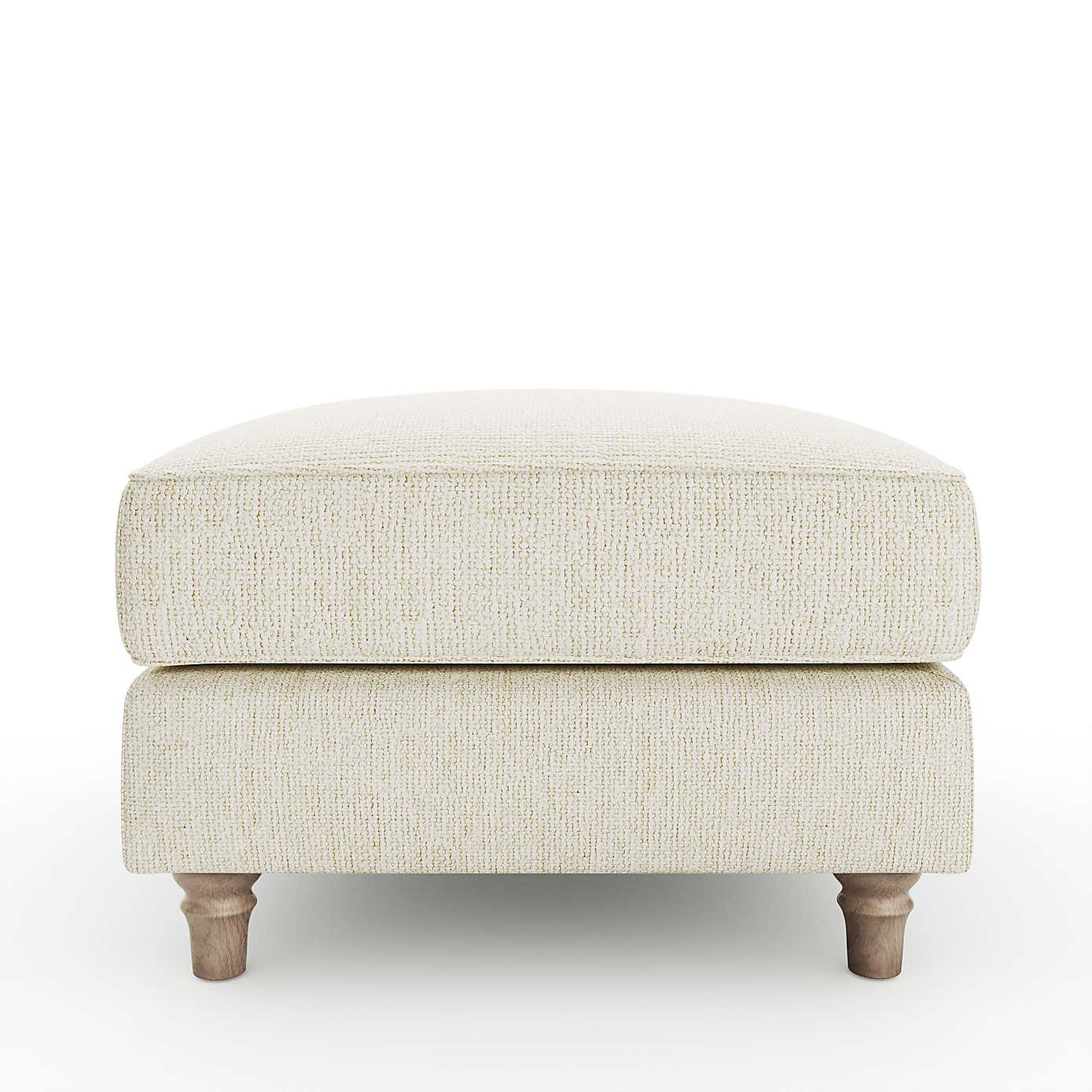 Flori Footstool, Chunky Chenille