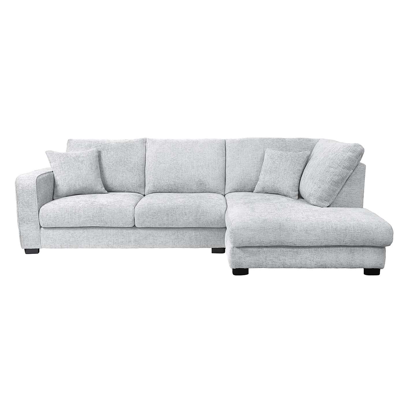 Carson Chunky Chenille Right Hand Corner Sofa