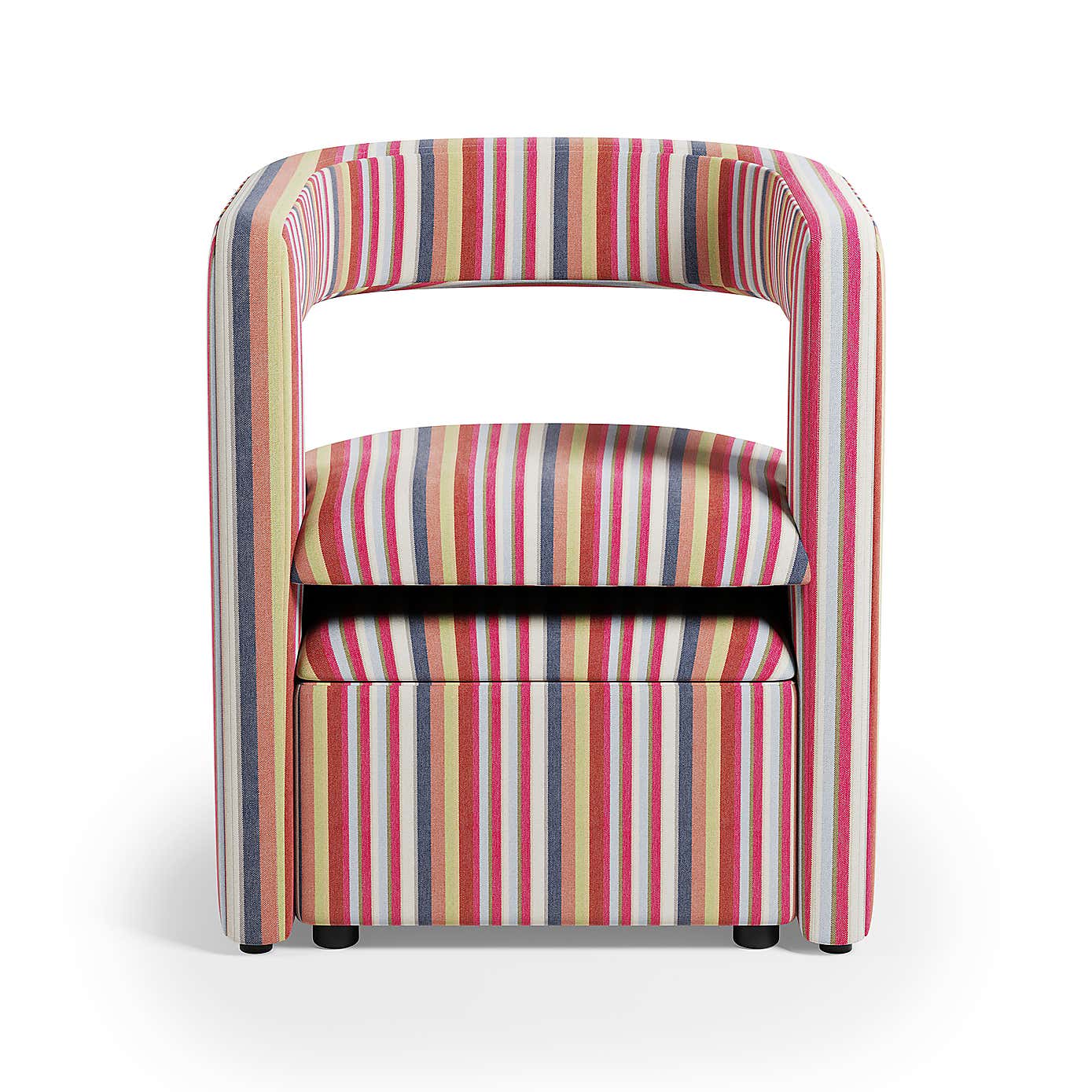 Tallie Multi Stripe Occasional Chair, Woven