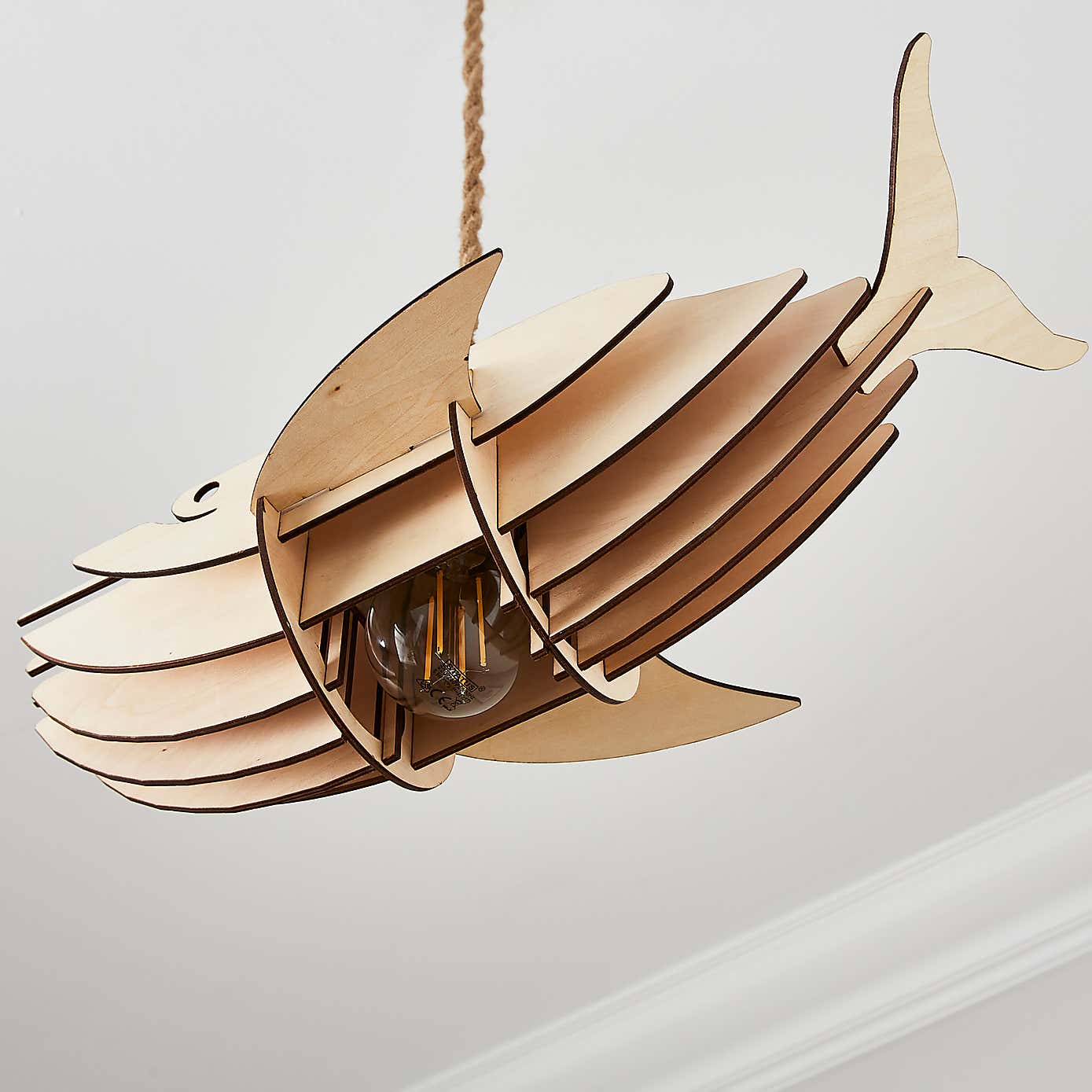 Whale Paint Your Own Easy Fit Pendant Shade