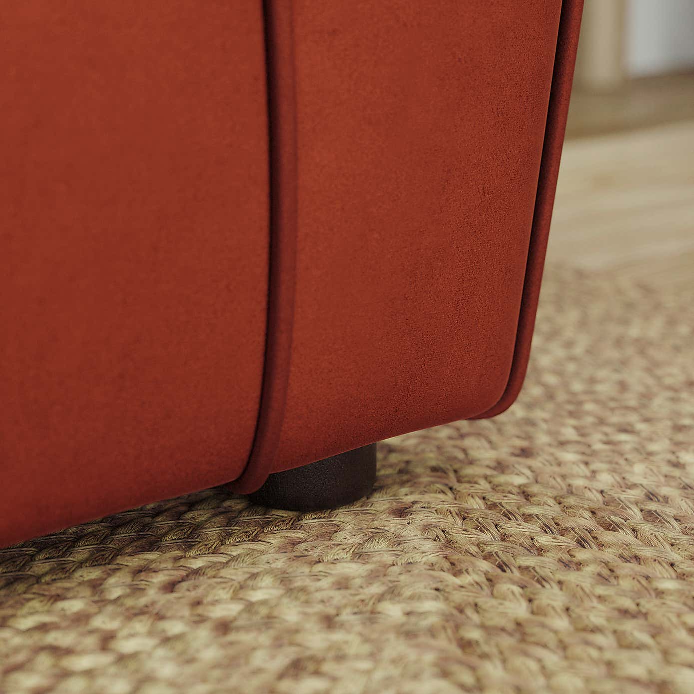 Blake Curved Arm Opulent Velvet 3 Seater Sofa