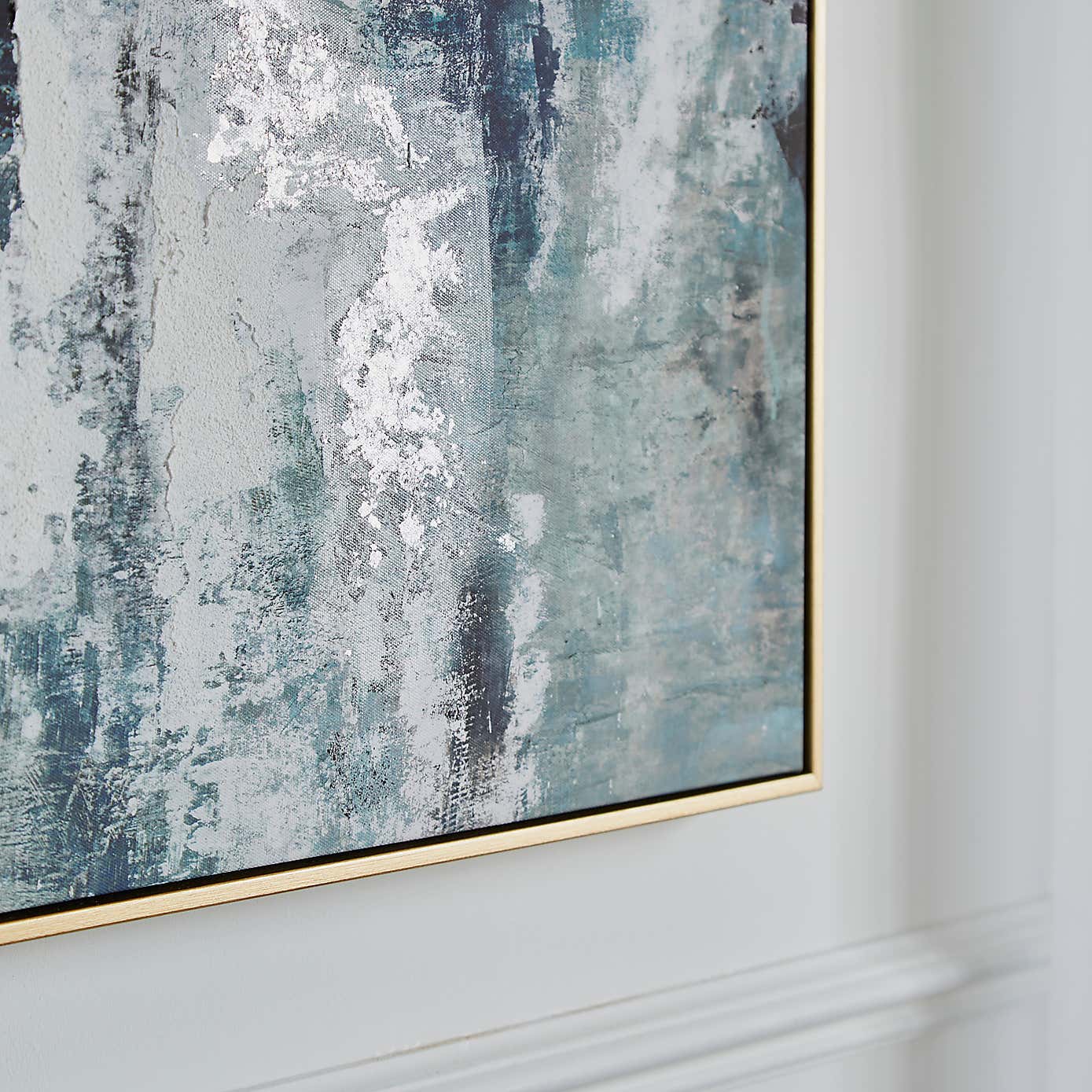 Blue Abstract Capped Canvas 60x90cm