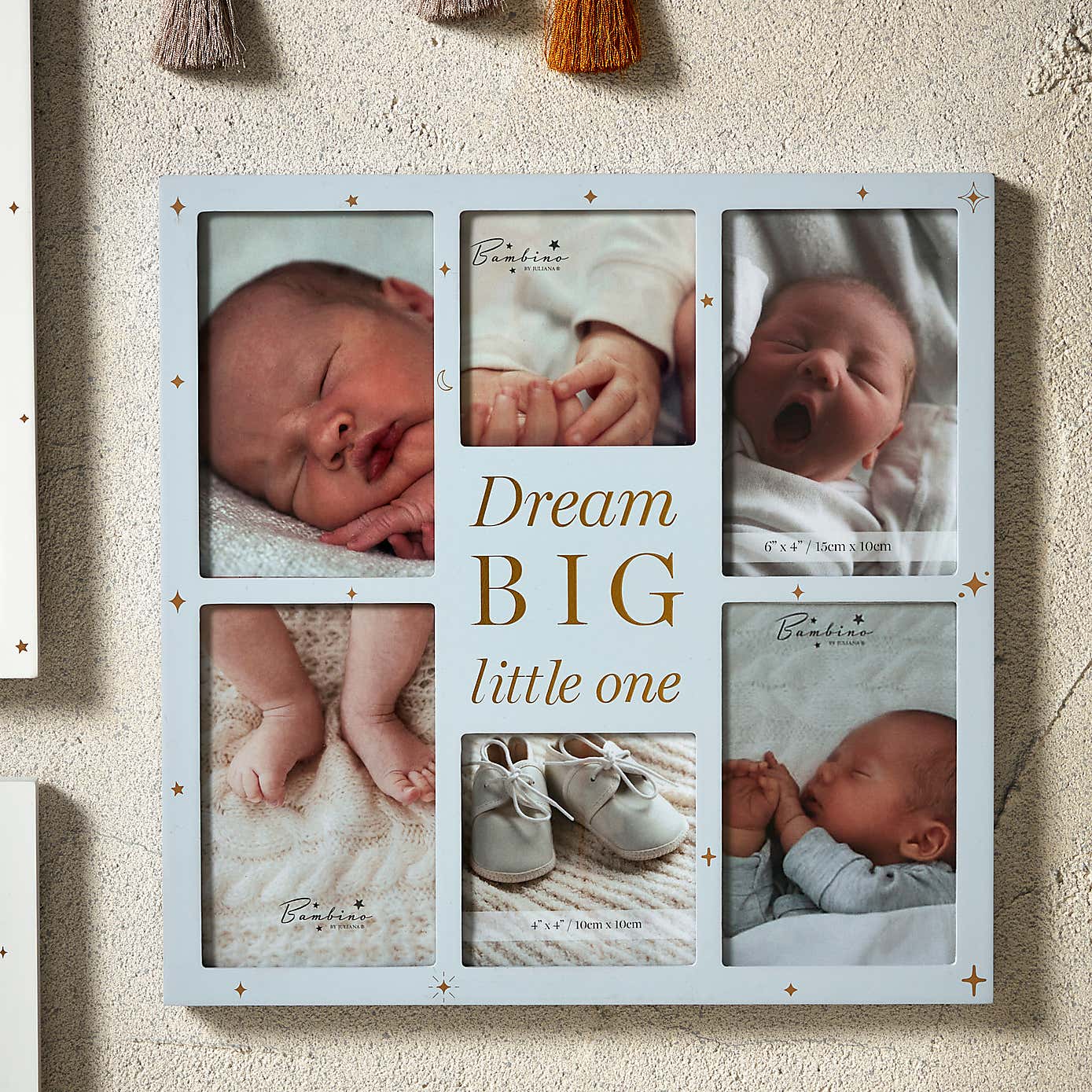 Bambino Dream Big Blue Collage Multi Photo Frame