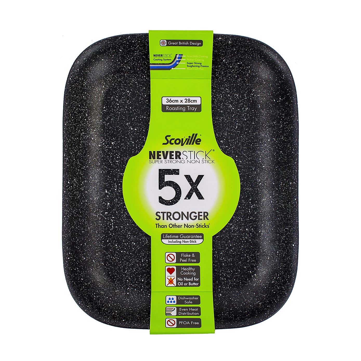 Neverstick Non-stick Aluminium Roasting Tray, 35cm