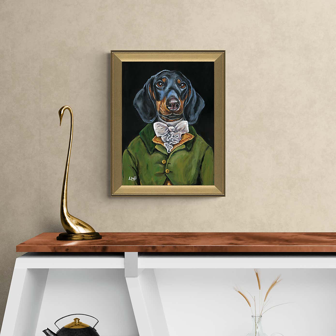 Digby the Dachshund Framed Print