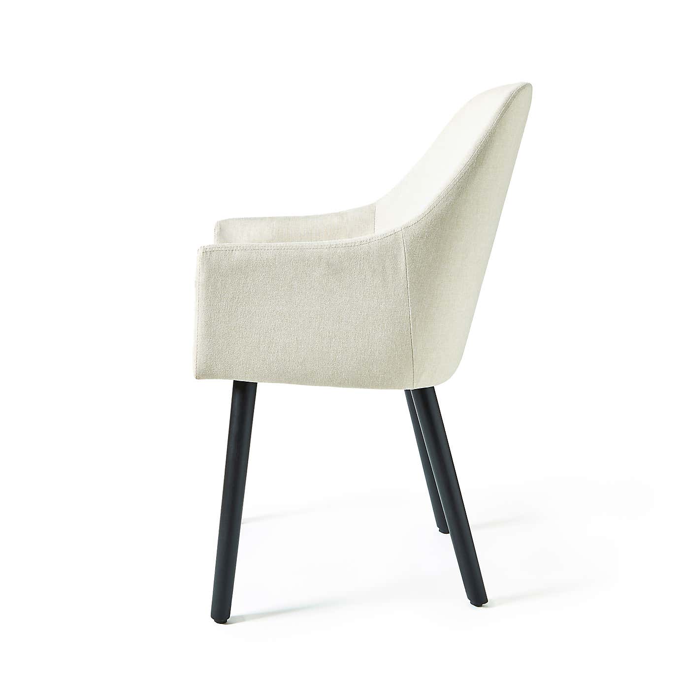 Eddie Luna Fabric Carver Dining Chair