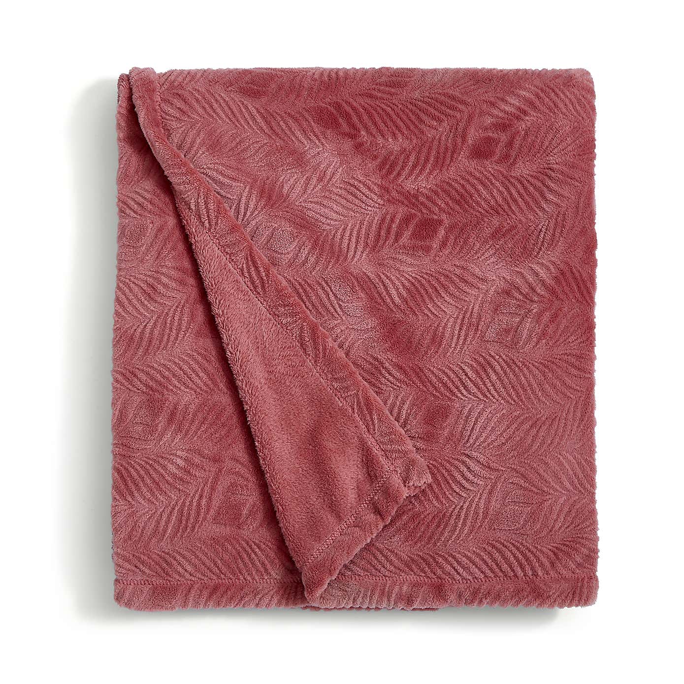 Leila Leaf Fleece Throw 130x170cm