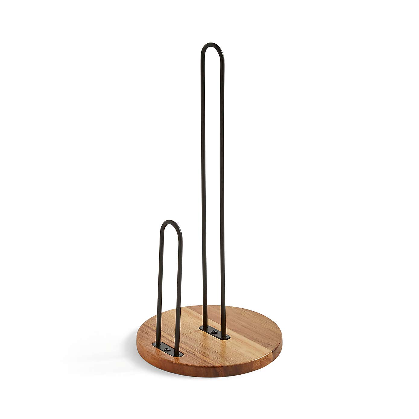 Acacia Black Kitchen Roll Holder