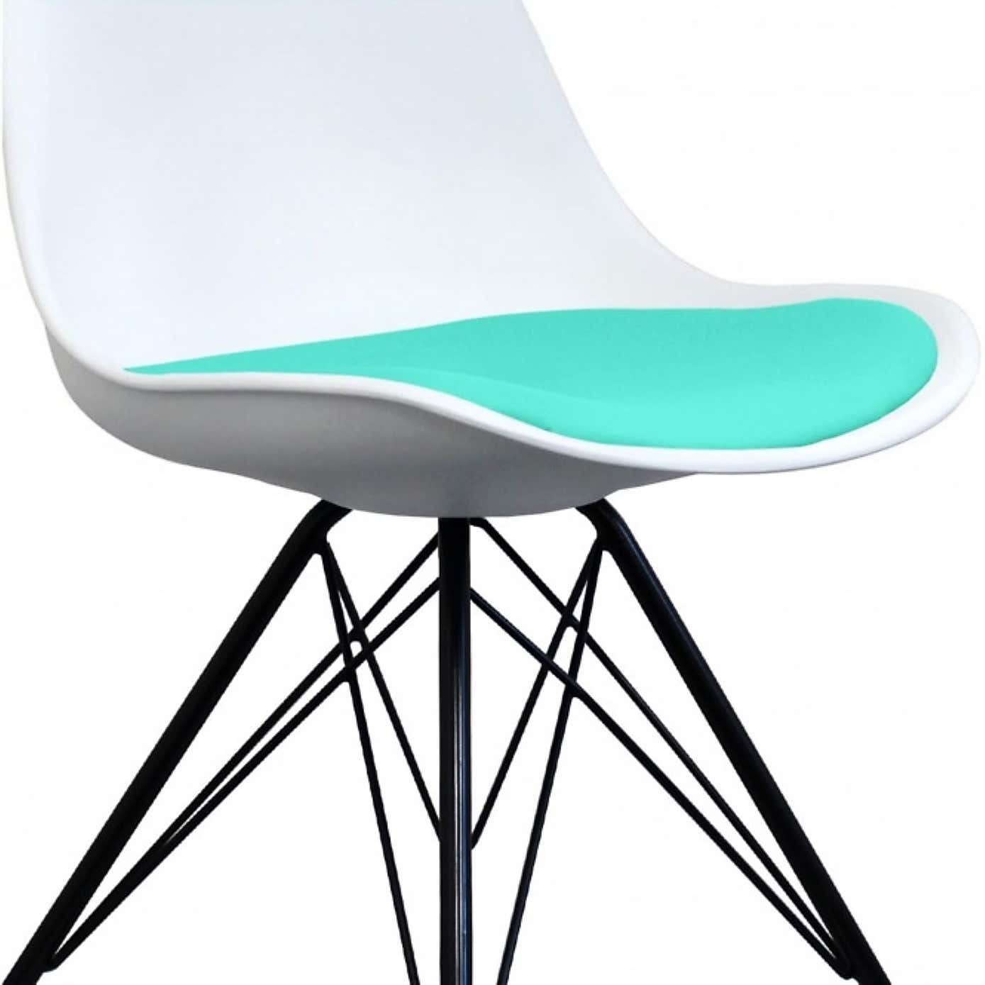 Fusion Living Soho White Plastic Dining Chair