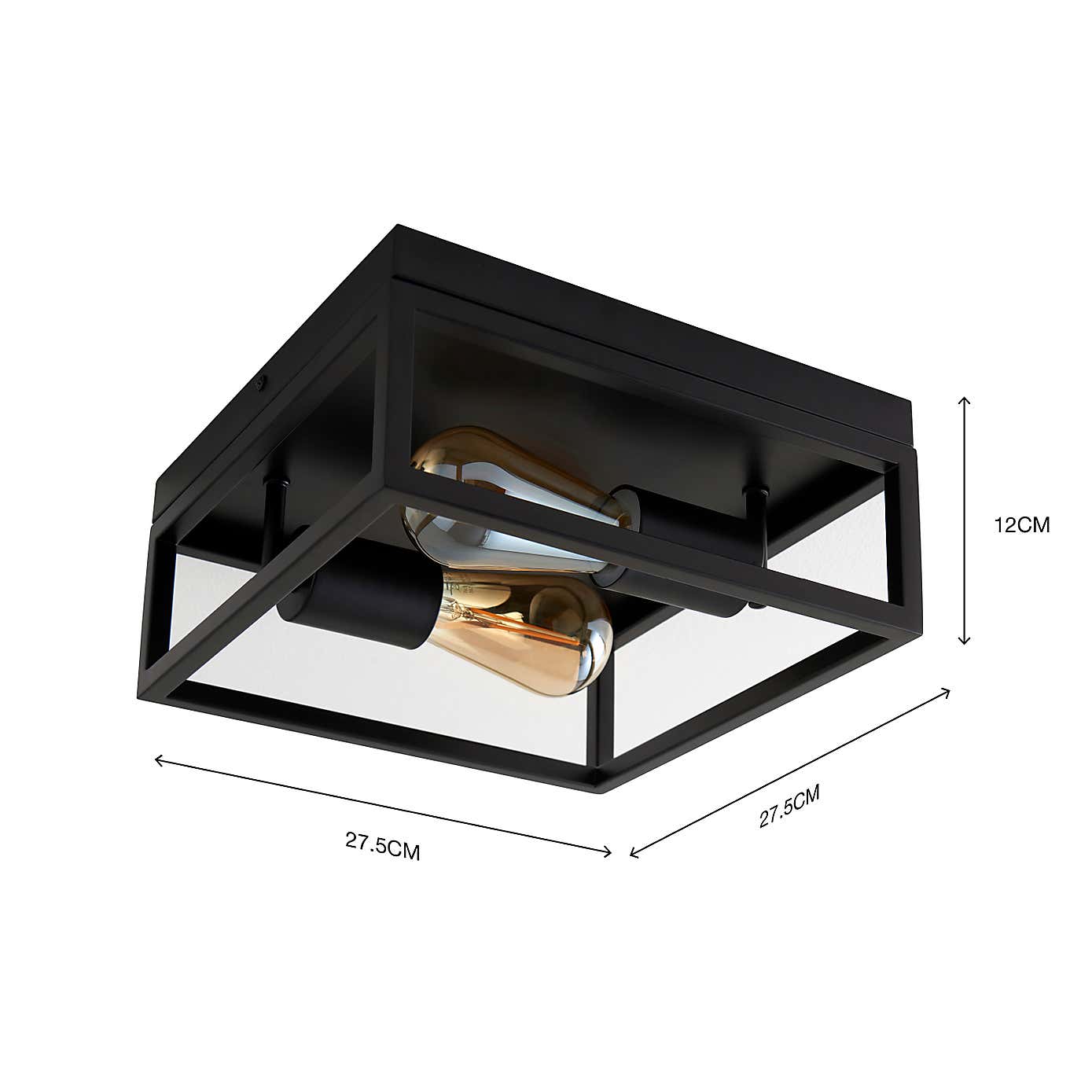 Bathroom London 2 Light Flush Fitting