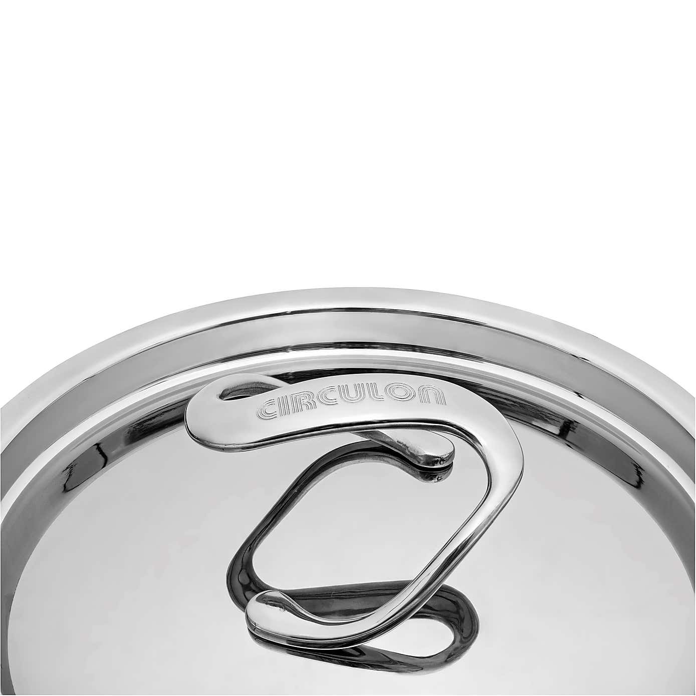 Circulon Style Non-Stick Hard Anodised Aluminium 3 Piece Saucepan Set