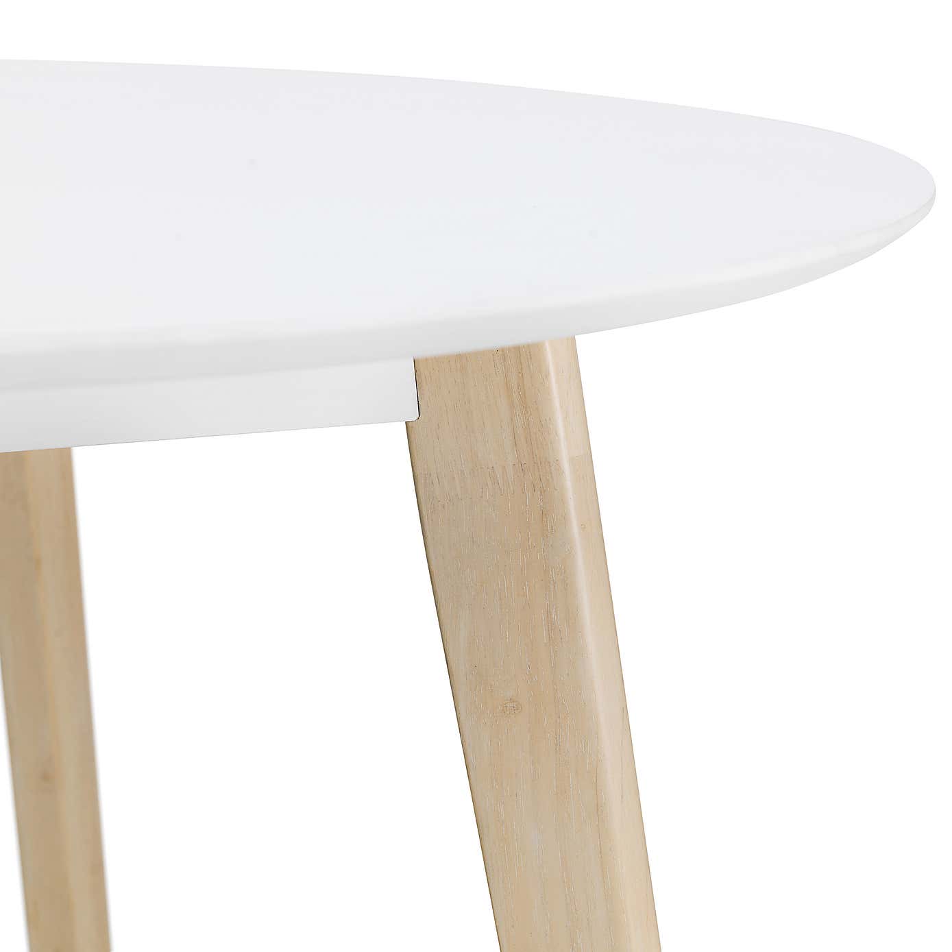 Casa Round Dining Table White