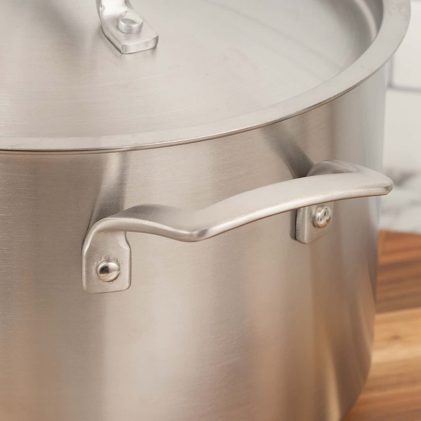 Gourmet Stainless Steel Stockpot with Lid, 24cm