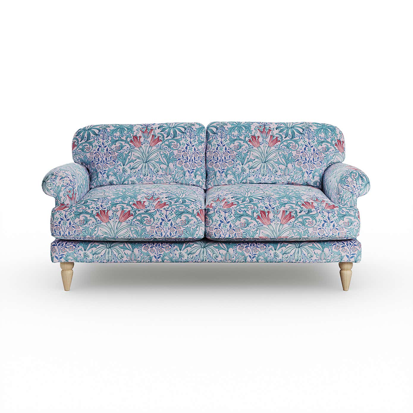 Jolene William Morris Woodland Weeds Print Velvet 3 Seater Sofa