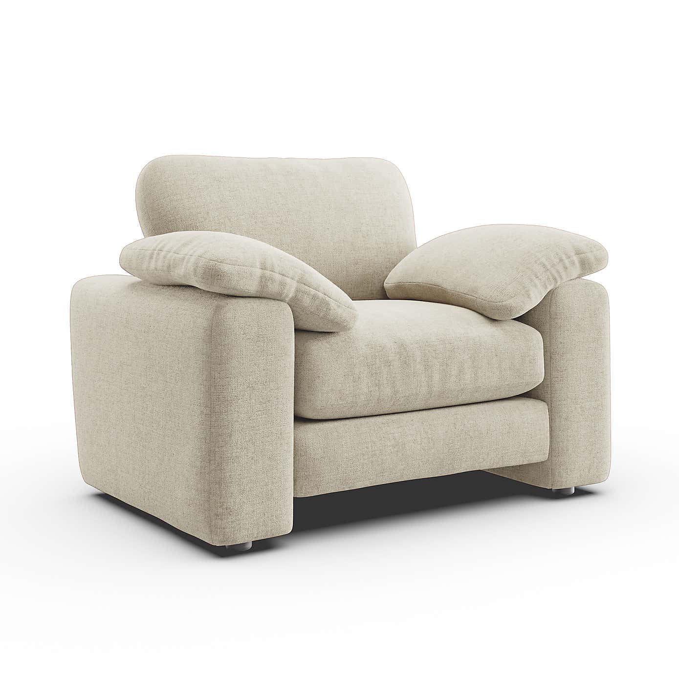 Magnus Soft Textured Chenille Snuggle Sofa