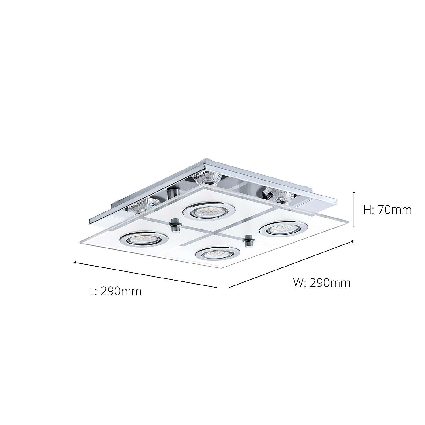 EGLO Cabo 4-Light LED Ceiling Light