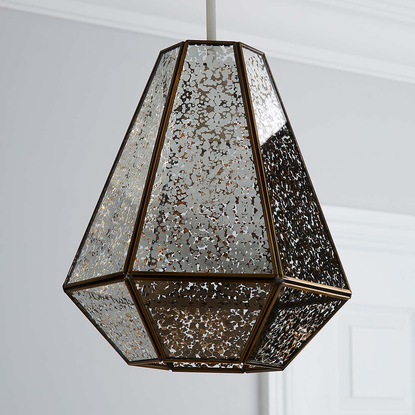 Bemus Mercury Glass Easy Fit Pendant Shade