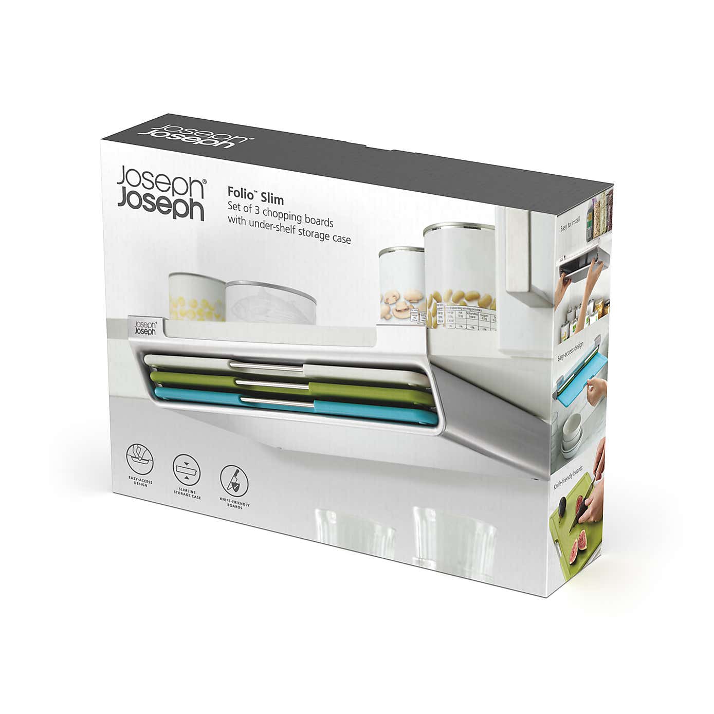 Set of 3 Joseph Joseph Folio Slim Boards