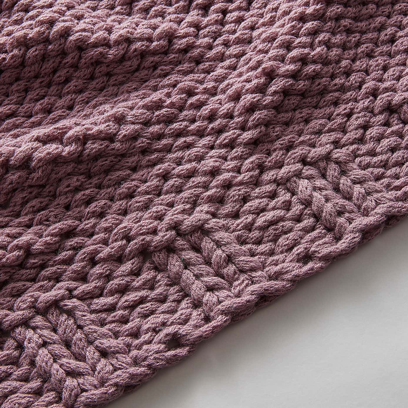 Chunky Knit Recycled Throw 130cm x 170cm