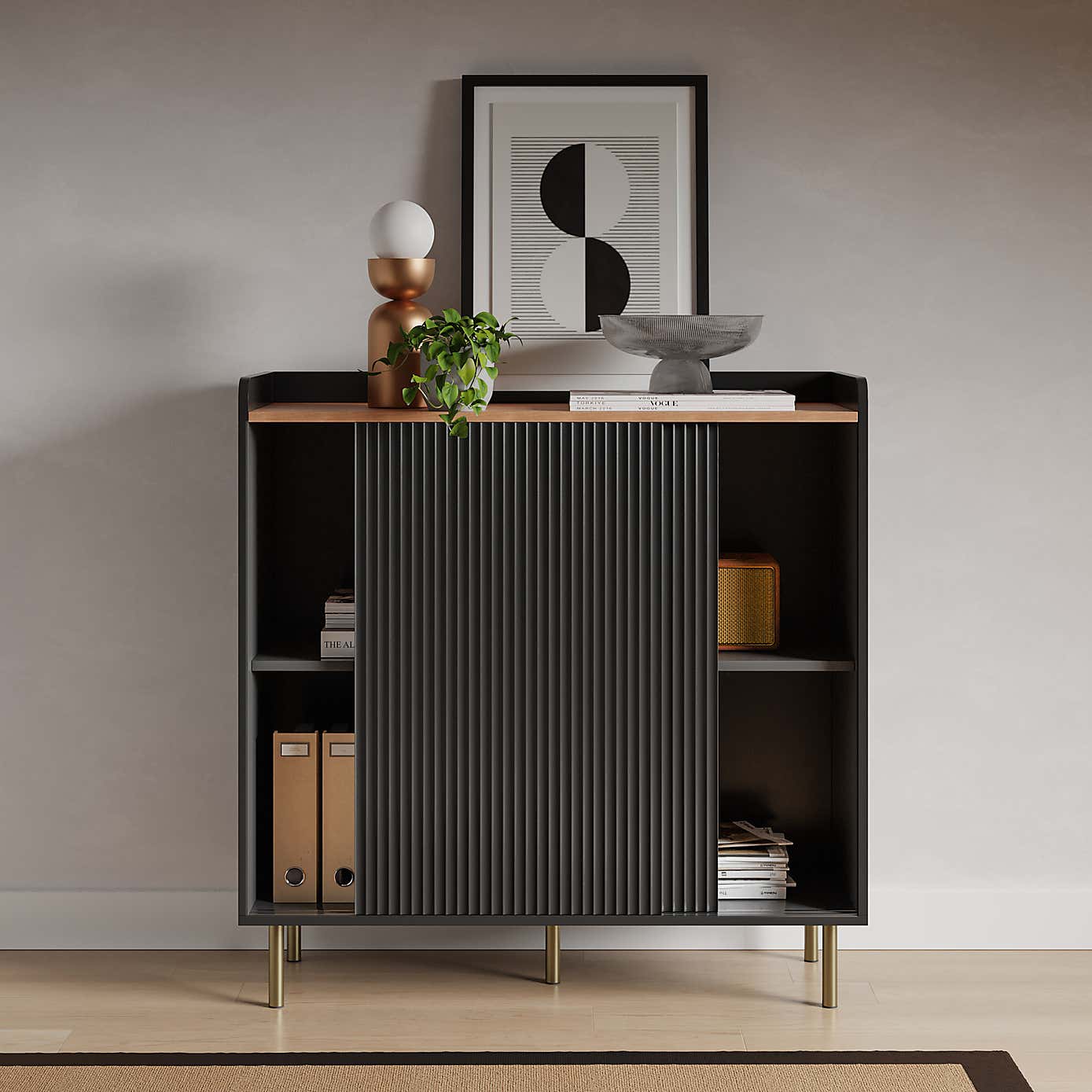 Georgi Small Sideboard Black