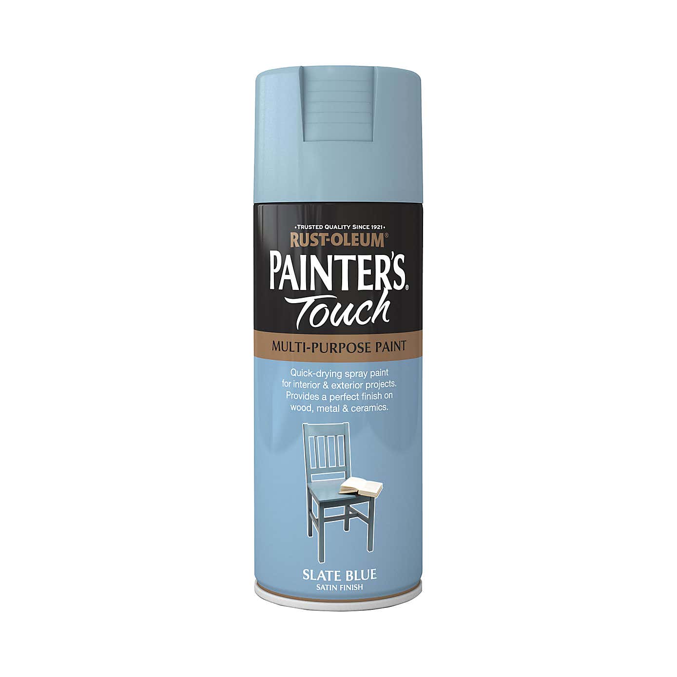 Rust-Oleum Slate Blue Satin Painter's Touch Spray Paint 400ml