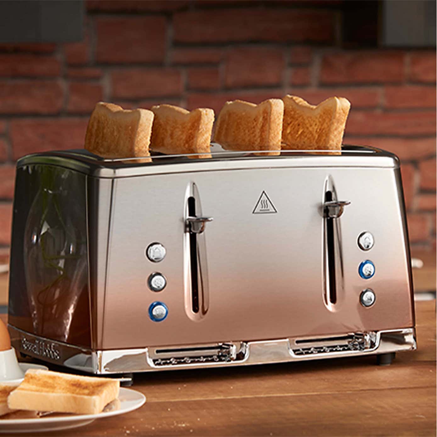 Russell Hobbs Eclipse Copper Kettle & 4 Slice Toaster
