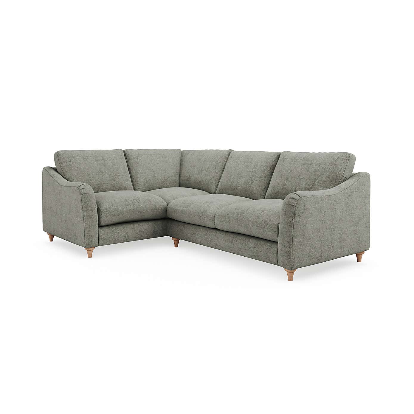 Hattie Tonal Plush Chenille Corner Sofa