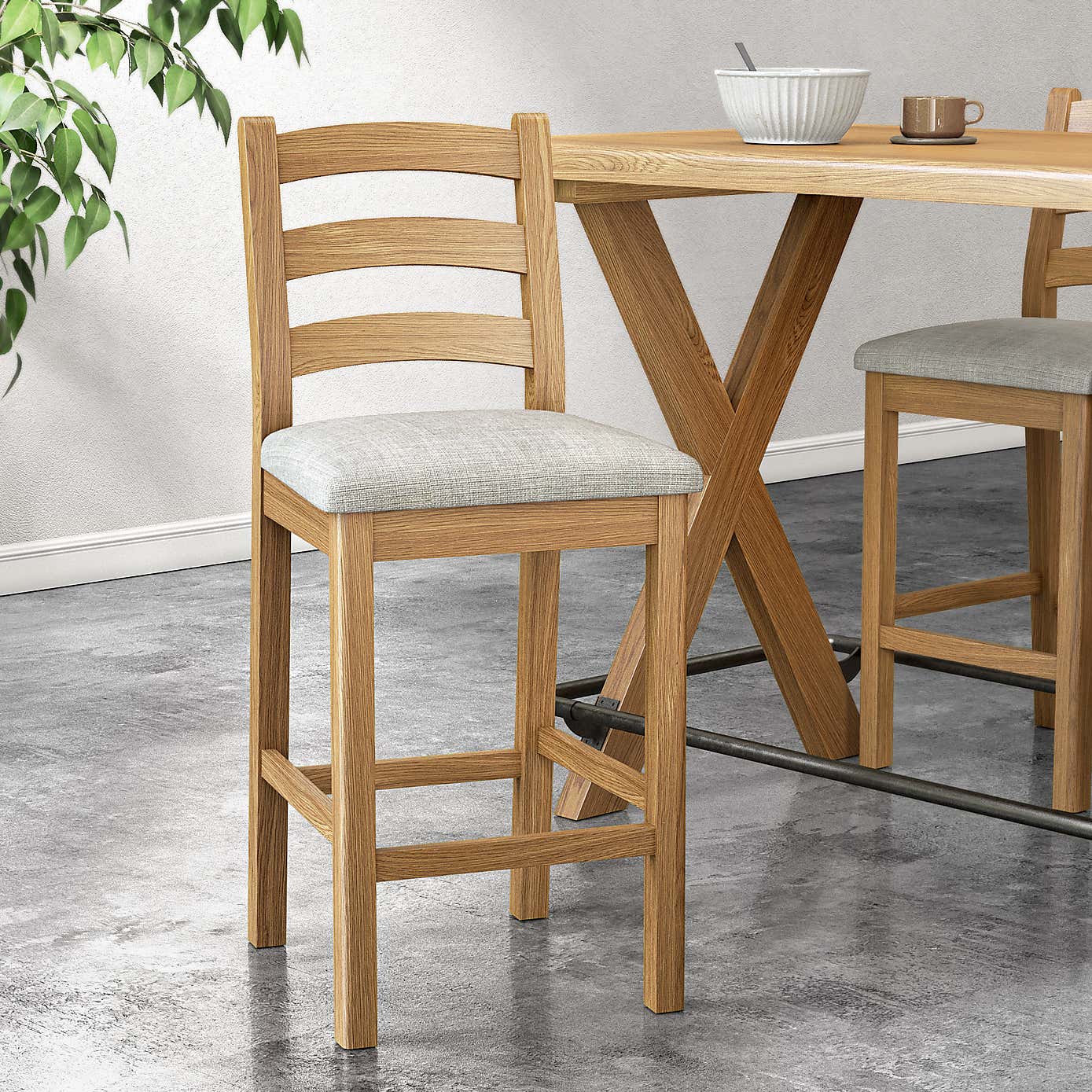 Normandy Counter Height Bar Stool, Oak