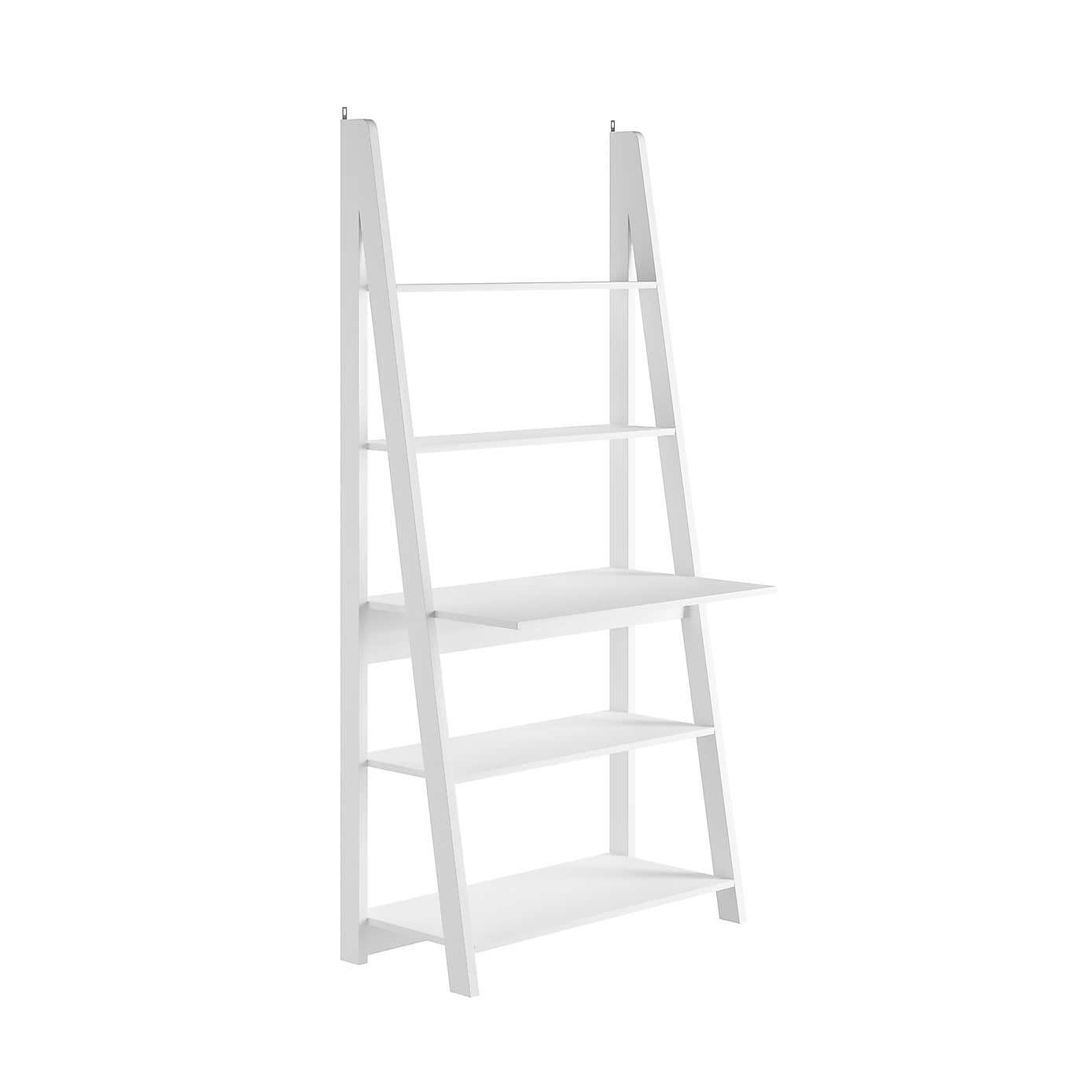 Tiva White Ladder Desk