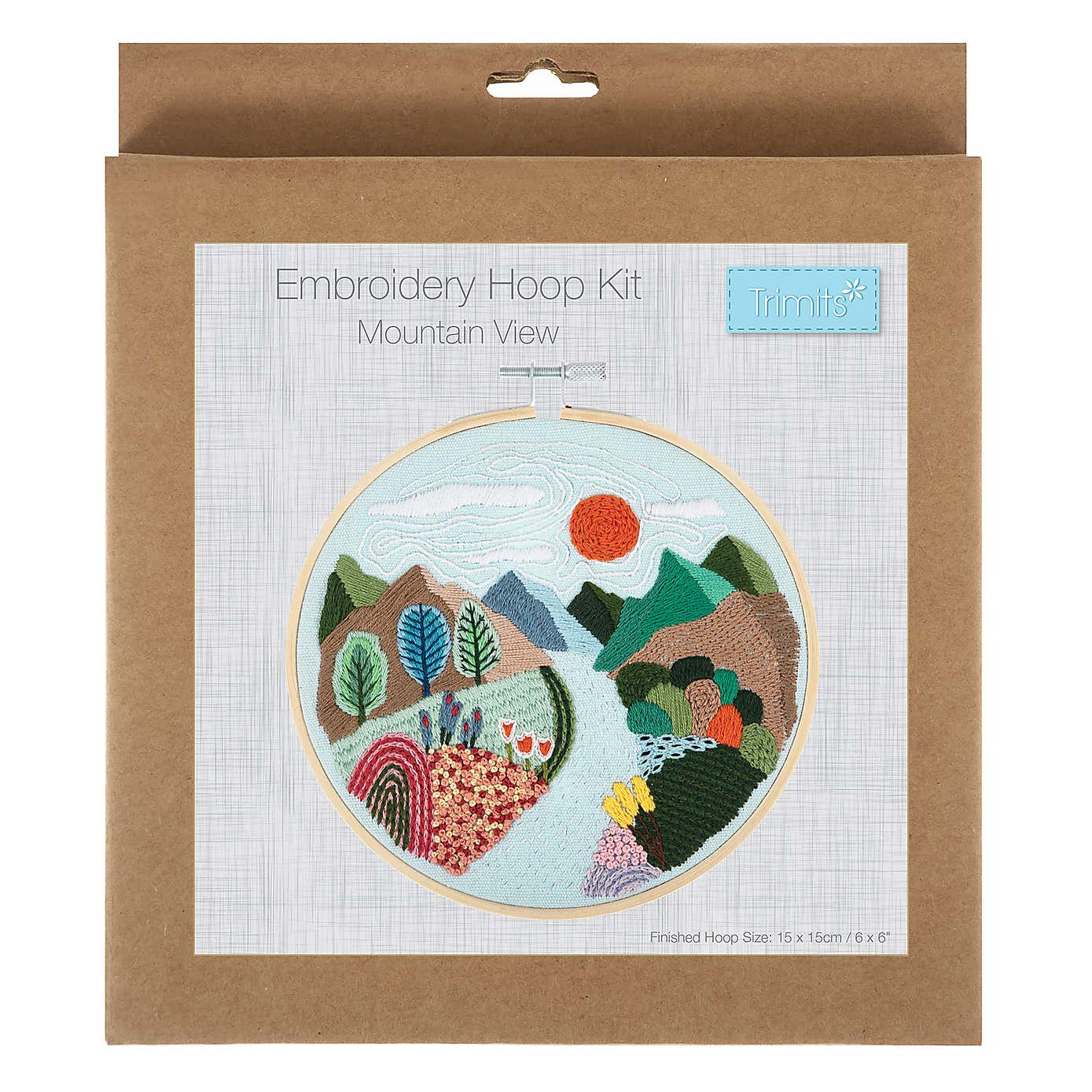 Embroidery Kit Mountain View
