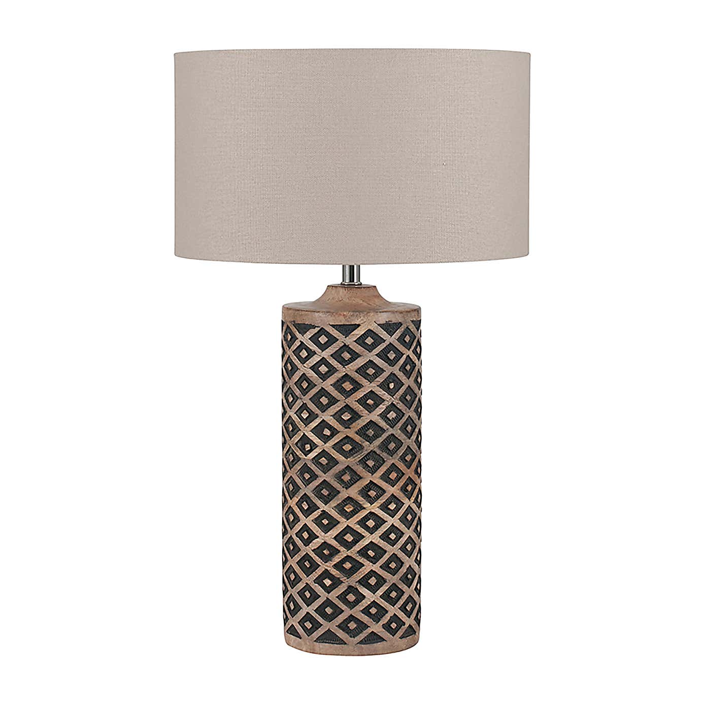 Orissa Wooden Diamond Table Lamp