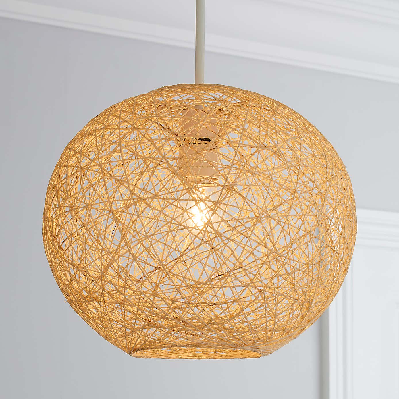 Abaca Ball Easy Fit Pendant Shade
