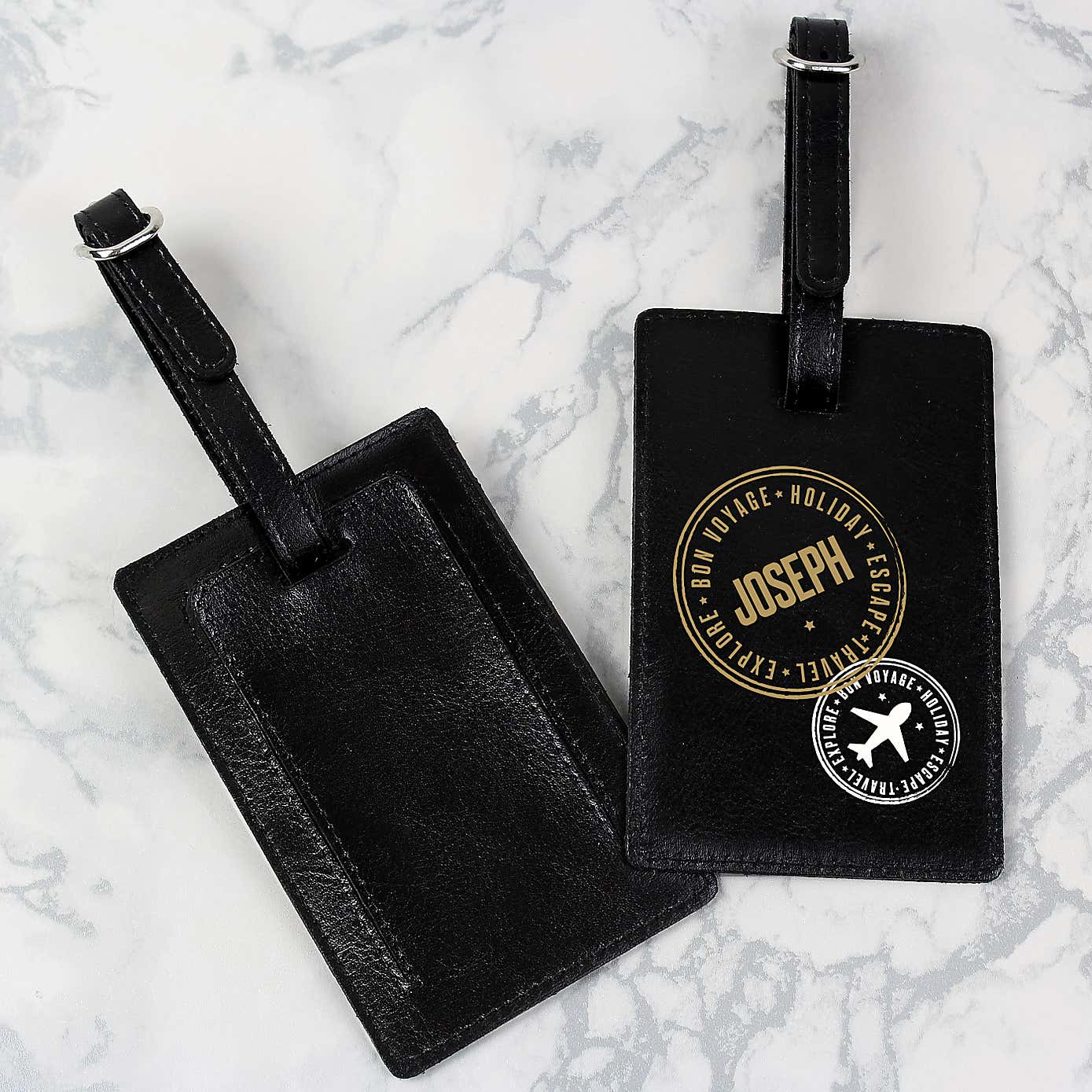 Personalised Stamped Luggage Tag