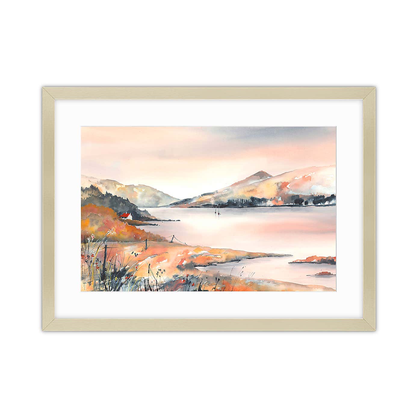 The Road Storminess Framed Print