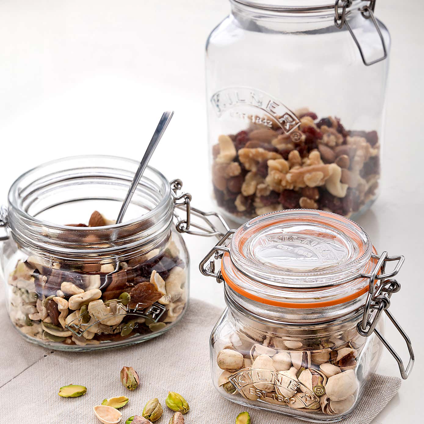 Kilner Clip Lock 250ml Square Jar